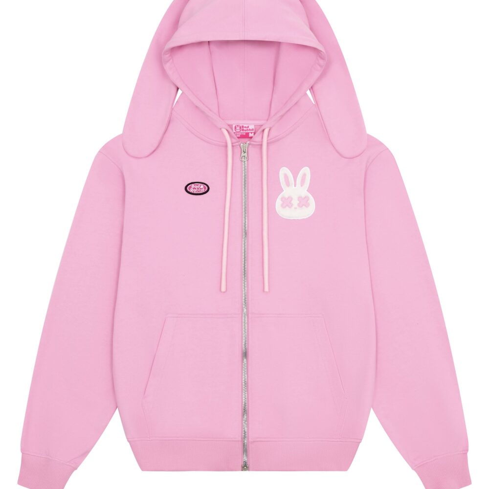Pink Bunny Ear Hoodie "Playful Spirit" HD599