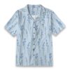 Camassia Blue Meadow Floral Summer Shirt