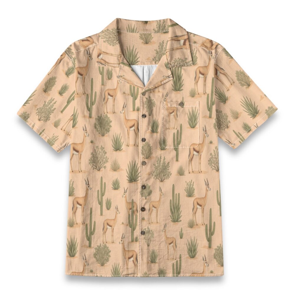 Fossa Jungle Shadow Deep Green Resort Shirt
