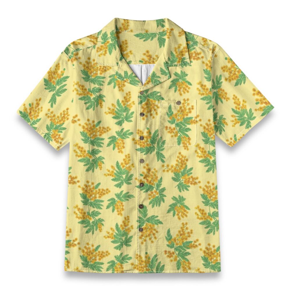 Mimosa Golden Soft Botanical Island Shirt