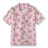 Oleander Pink Garden Tropical Floral Aloha Shirt