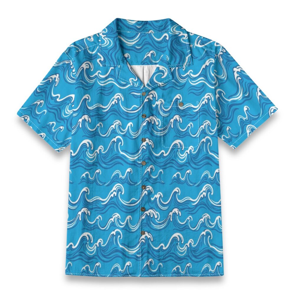 Sea Pulse Motion Dynamic Ocean Beach Shirt